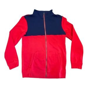 Cat & Jack Boys Red and Blue Zipper Jacket NWT Size 12/14